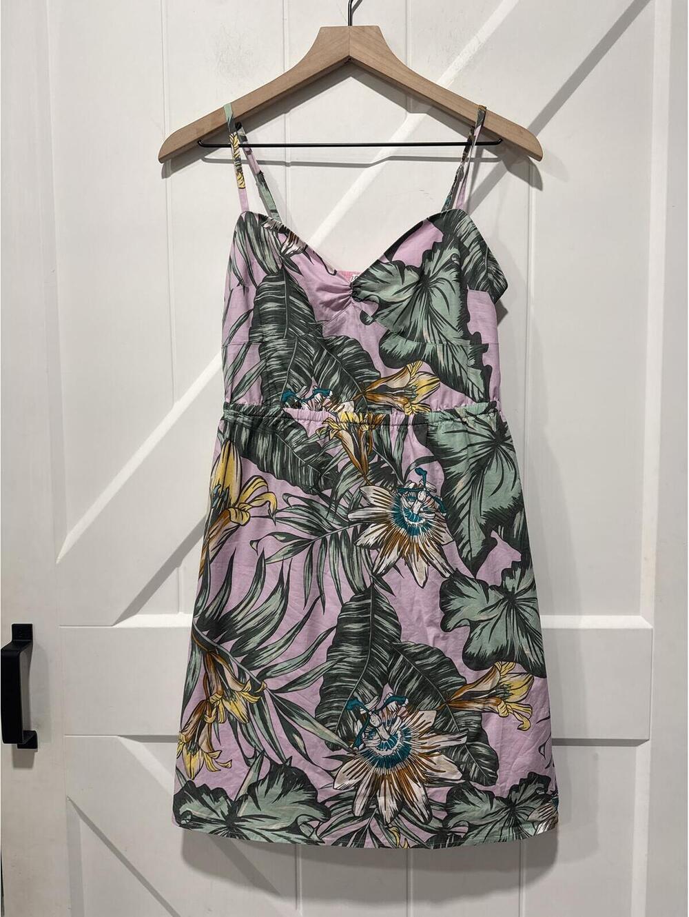 J.Crew Tropical Print Spaghetti Strap Dress, Size Small